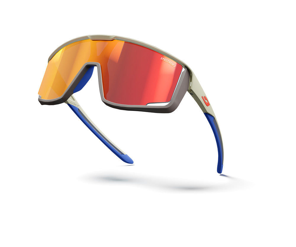 Julbo Fury Sportbrille – Helles Kastanienbraun / Braun / Blau – Spectron 3 – Detailansicht