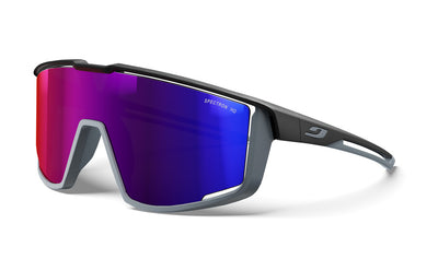 Julbo Fury Sportbrille – Schwarz / Dunkelgrau – Spectron HD 3 – Frontansicht