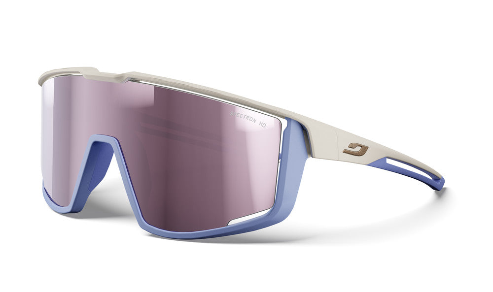 Julbo Fury Sportbrille – Grau / Blau – Spectron HD 3 – Frontansicht