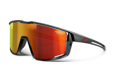 Julbo Fury Sportbrille – Schwarz / Schwarz – REACTIV 1-3 Light Amplifier – Frontansicht
