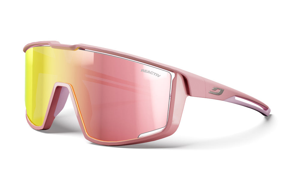 Julbo Fury Sportbrille – Altrosa – REACTIV 1-3 Light Amplifier – Frontansicht