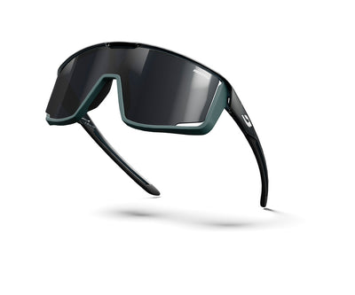 Julbo Fury Sportbrille – Schwarz / Grün Matt – REACTIV 0-3 – Seitenansicht
