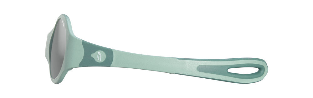 Julbo Loop M Kindersonnenbrille – Pastellgrün / Dunkelgrün – Spectron 4 – Seitenansicht