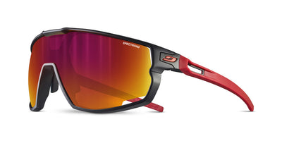 Julbo Rush Sportbrille – Schwarz / Rot – Spectron 3 – Frontansicht