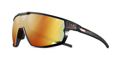 Julbo Rush Sportbrille – Schwarz / Rot – REACTIV 1-3 Light Amplifier – Frontansicht