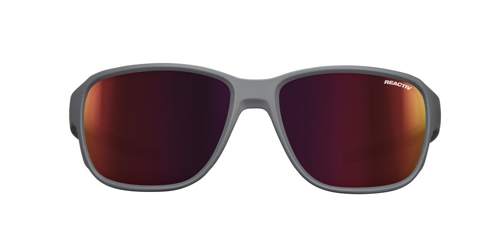 Julbo Montebianco 2 Sportbrille – Grau / Kastanienbraun – REACTIV 0-4 High Contrast – Detailansicht