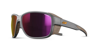 Julbo Montebianco 2 Sportbrille – Grau / Kastanienbraun – REACTIV 0-4 High Contrast – Frontansicht