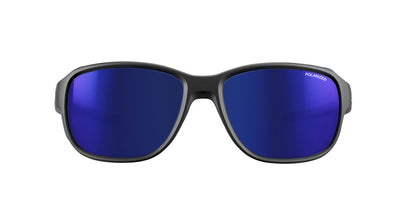 Julbo Montebianco 2 Sportbrille – Schwarz / Blau / Weiß – Spectron 3 Polarized – Detailansicht