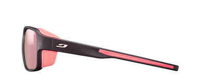 Julbo Monterosa 2 Sportbrille – Dunkelviolett / Rosa – Spectron 3 – Seitenansicht