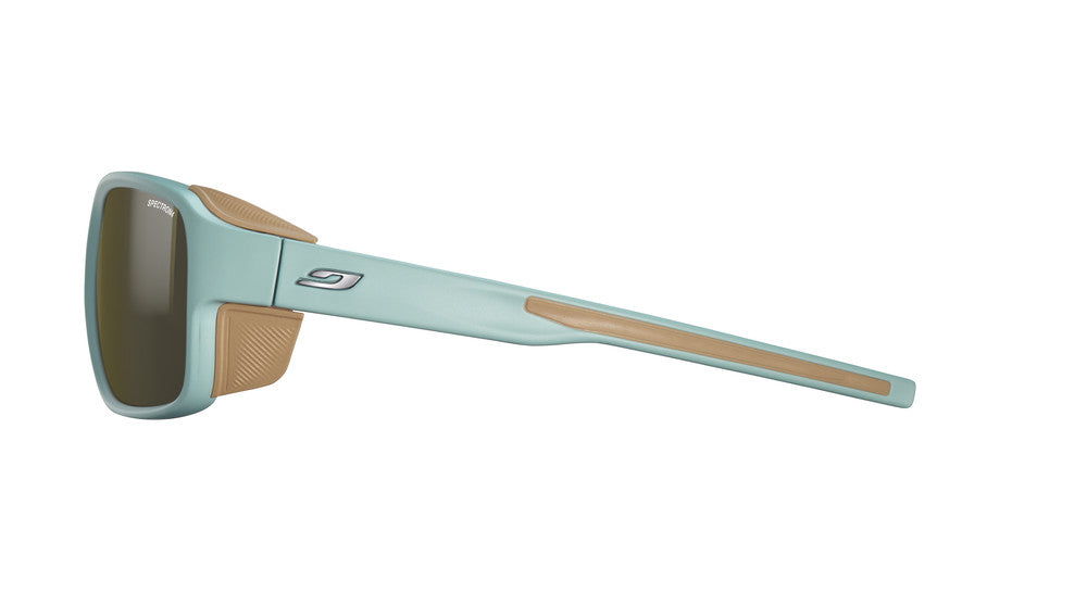 Julbo Monterosa 2 Sportbrille – Hellgrün / Braun – Spectron 4 – Seitenansicht