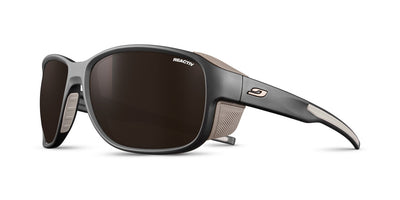 Julbo Monterosa 2 Sportbrille – Schwarz / Kastanienbraun – REACTIV 2-4 Polarized – Frontansicht