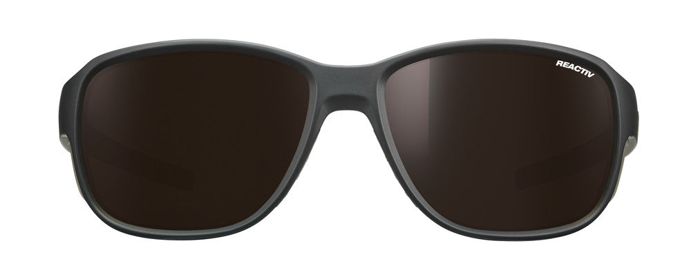 Julbo Monterosa 2 Sportbrille – Schwarz / Kastanienbraun – REACTIV 2-4 Polarized – Detailansicht