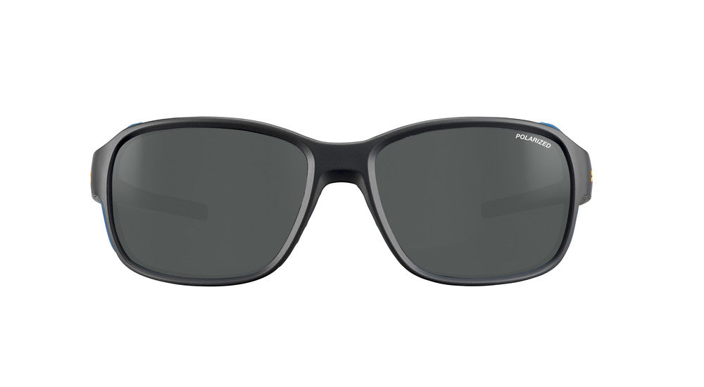 Julbo Monterosa 2 Sportbrille – Schwarz / Blau / Orange – Spectron 3 Polarized – Detailansicht