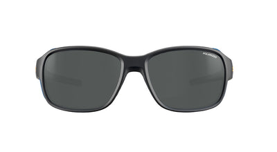 Julbo Monterosa 2 Sportbrille – Schwarz / Blau / Orange – Spectron 3 Polarized – Detailansicht
