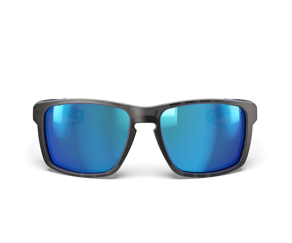 Julbo Shield M Sportbrille – Grau / Blau – Spectron 3 – Detailansicht