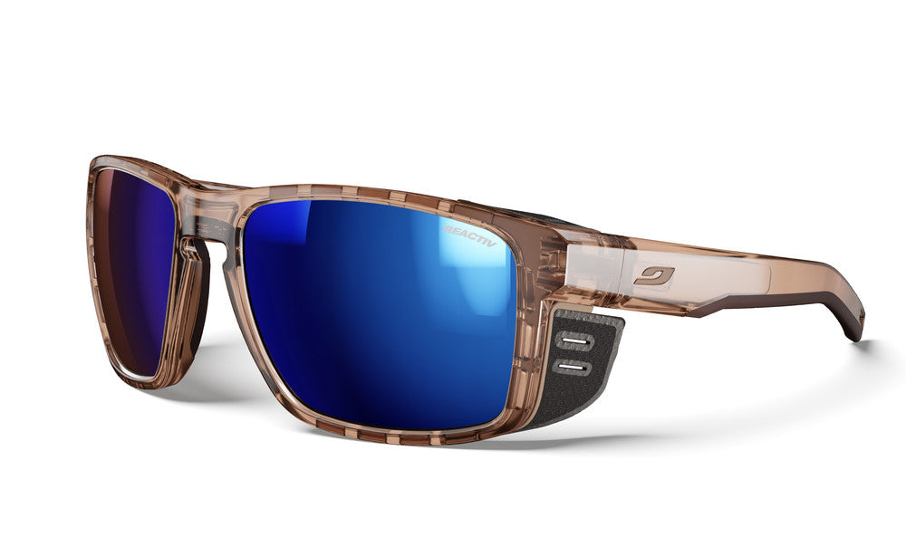 Julbo Shield M Sportbrille – Braun / Braun Matt – REACTIV 2-4 – Frontansicht