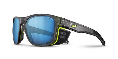 Julbo Shield M Ocean Master Sportbrille – Schwarz / Gelb – Spectron HD 4 Polarized – Frontansicht