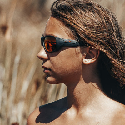 Julbo Rookie 2 Kinder-Sportbrille – Schwarz / Rot – Spectron 3 – Detailansicht