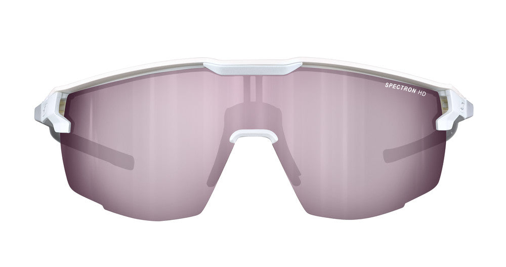 Julbo Ultimate Sportbrille – Weiß / Hellgrau – Spectron HD 3 – Detailansicht