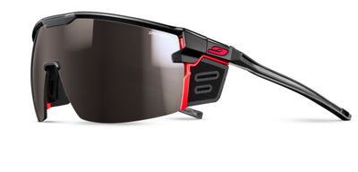 Julbo Ultimate Cover Sportbrille – Schwarz / Neonorange Matt – Spectron 4 – Frontansicht