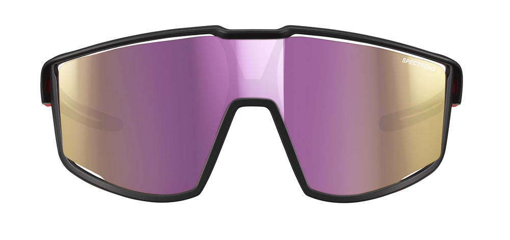Julbo Fury Junior Kinder-Sportbrille – Schwarz / Rosa – Spectron 3 – Detailansicht