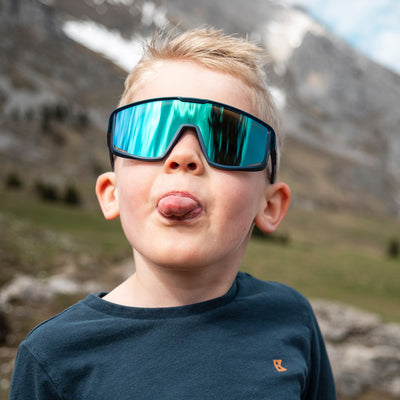 Julbo Fury Junior Kinder-Sportbrille – Dunkelblau – Spectron 3 – Detailansicht