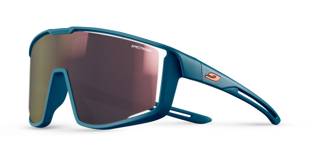 Julbo Fury Junior Kinder-Sportbrille – Entenblau Matt – Spectron 3 – Frontansicht