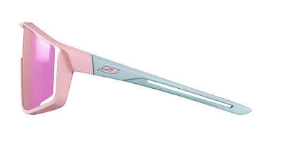 Julbo Fury Junior Kinder-Sportbrille – Pastellrosa / Pastellblau – Spectron 3 – Seitenansicht