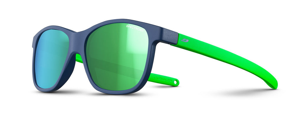 Julbo Turn 2 Kindersonnenbrille – Dunkelblau / Grün – Spectron 3 – Frontansicht