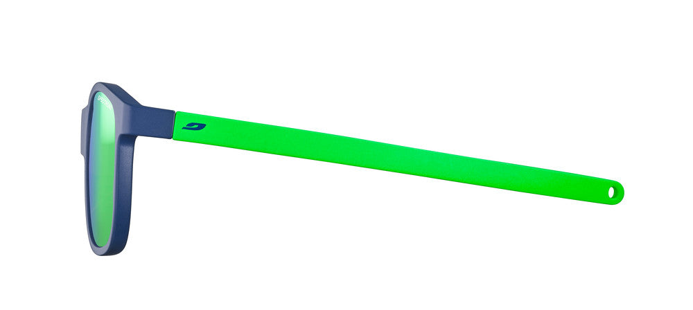 Julbo Turn 2 Kindersonnenbrille – Dunkelblau / Grün – Spectron 3 – Seitenansicht