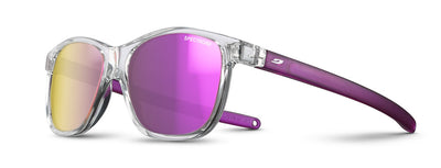 Julbo Turn 2 Kindersonnenbrille – Kristall / Violett Durchscheinend Matt – Spectron 3 – Frontansicht