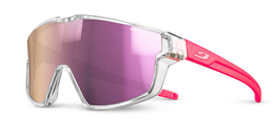 Julbo Fury Mini Kinder-Sportbrille – Kristall / Neonpink – Spectron 3 – Frontansicht