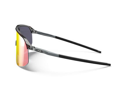 Julbo Density Sportbrille – Schwarz / Grau – REACTIV 1-3 Light Amplifier – Seitenansicht