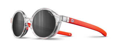 Julbo Walk Kindersonnenbrille – Kristall / Neonorange Matt – Spectron 3 – Frontansicht