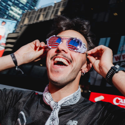 Julbo Legacy Sonnenbrille – Violett / Grün – Spectron 3 – Seitenansicht