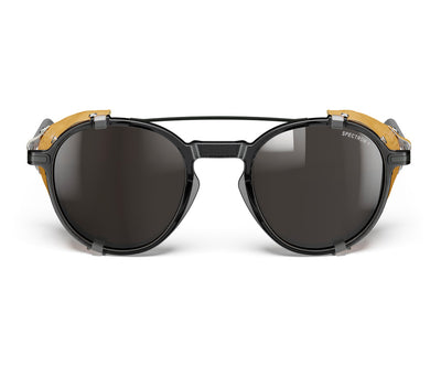 Julbo Legacy Sonnenbrille – Schwarz / Camel / Havanna – Spectron 4 – Detailansicht