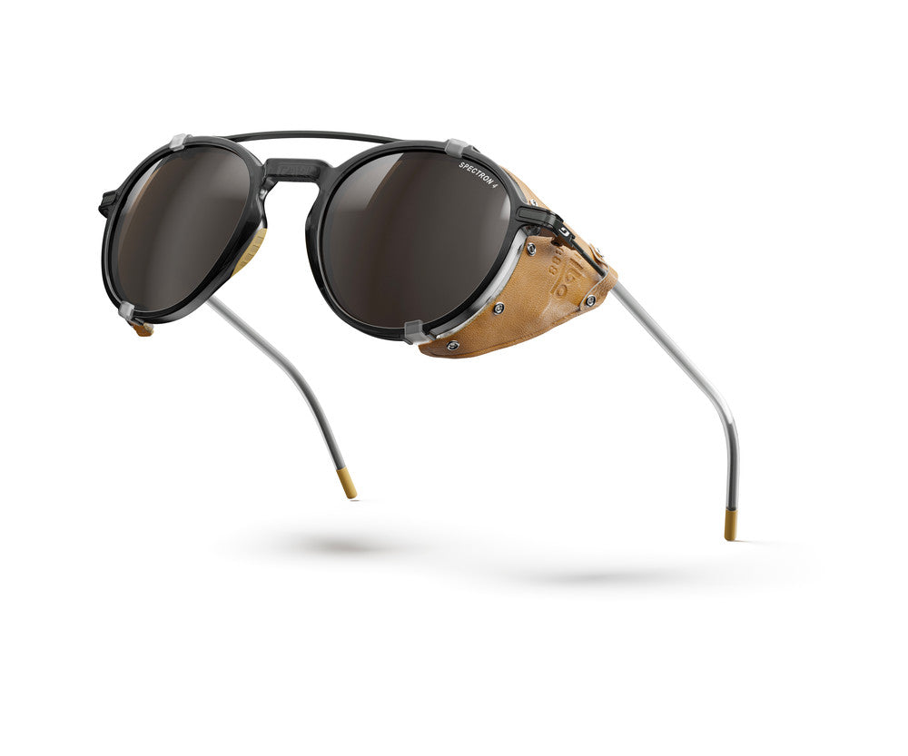 Julbo Legacy Sonnenbrille – Schwarz / Camel / Havanna – Spectron 4 – Seitenansicht