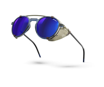 Julbo Legacy Sonnenbrille – Blau / Beige / Schwarz – REACTIV 2-4 – Seitenansicht