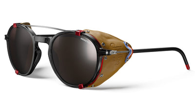 Julbo Legacy Sonnenbrille – Schwarz / Rot / Braun – REACTIV 2-4 Polarized – Frontansicht