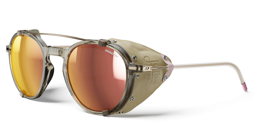 Julbo Legacy Sonnenbrille – Gold Rosa / Beige – REACTIV 1-3 Glare Control – Frontansicht