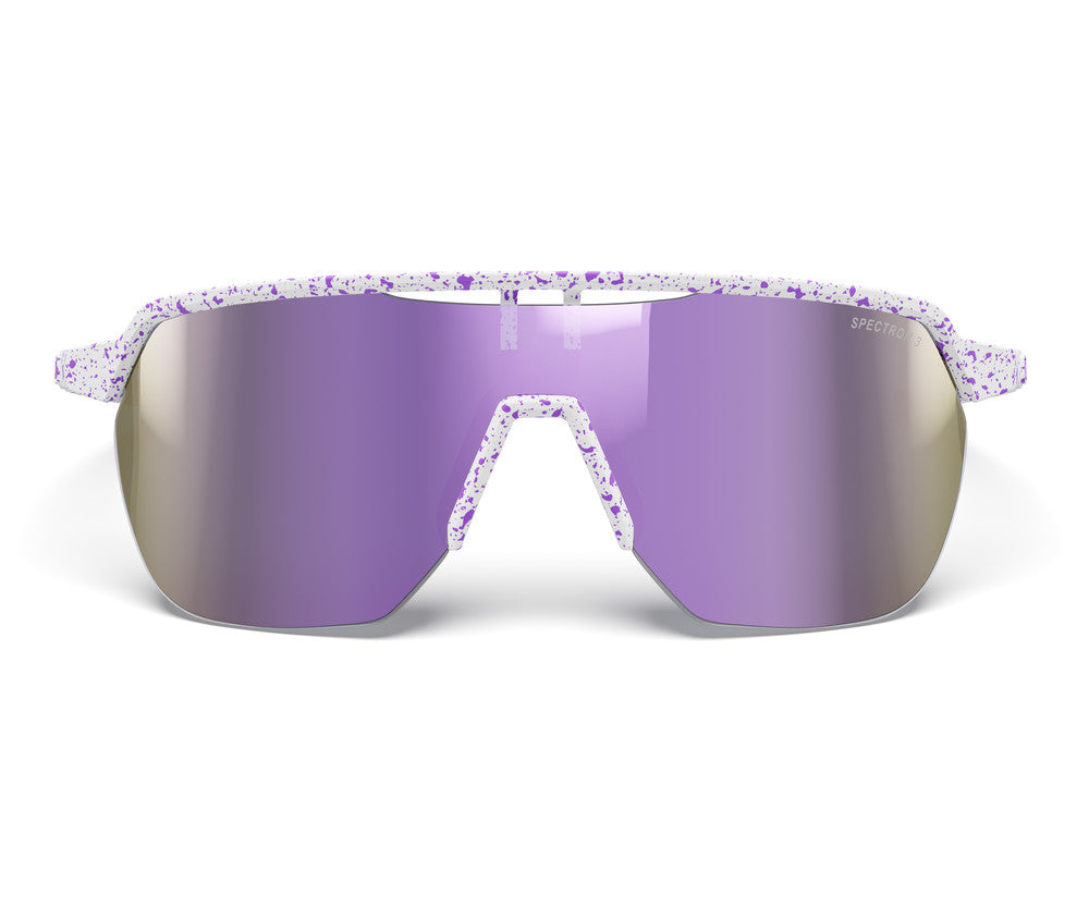 Julbo Frequency Sportbrille – Weiß / Violett – Spectron 3 – Seitenansicht