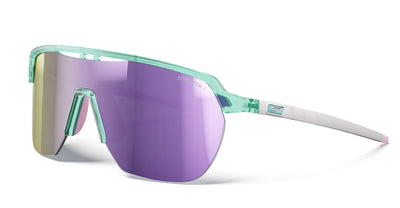 Julbo Frequency Sportbrille – Hellgrün / Rosa – Spectron 3 – Frontansicht