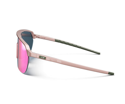 Julbo Frequency Sportbrille – Pastellrosa / Grün – Spectron 3 – Seitenansicht