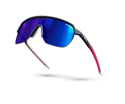 Julbo Frequency Sportbrille – Violett / Rosa – REACTIV 1-3 High Contrast – Detailansicht