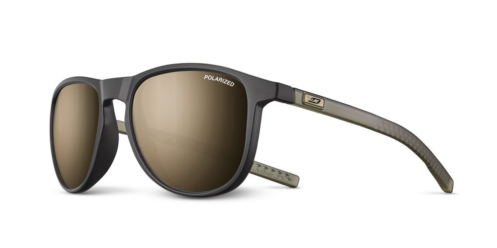 Julbo Canyon Sonnenbrille – Schwarz / Grün Army Durchscheinend – Spectron 3 Polarized – Frontansicht