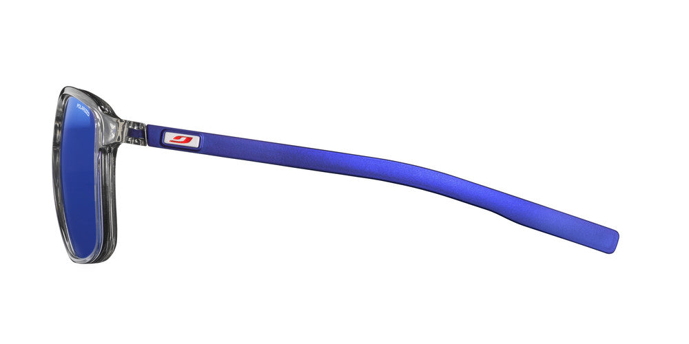 Julbo Creek Sportbrille – Grau / Metallblau – Spectron 3 Polarized – Seitenansicht