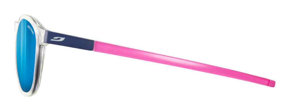 Julbo Shine L Sportbrille – Kristall / Neonpink – Spectron 3 – Seitenansicht