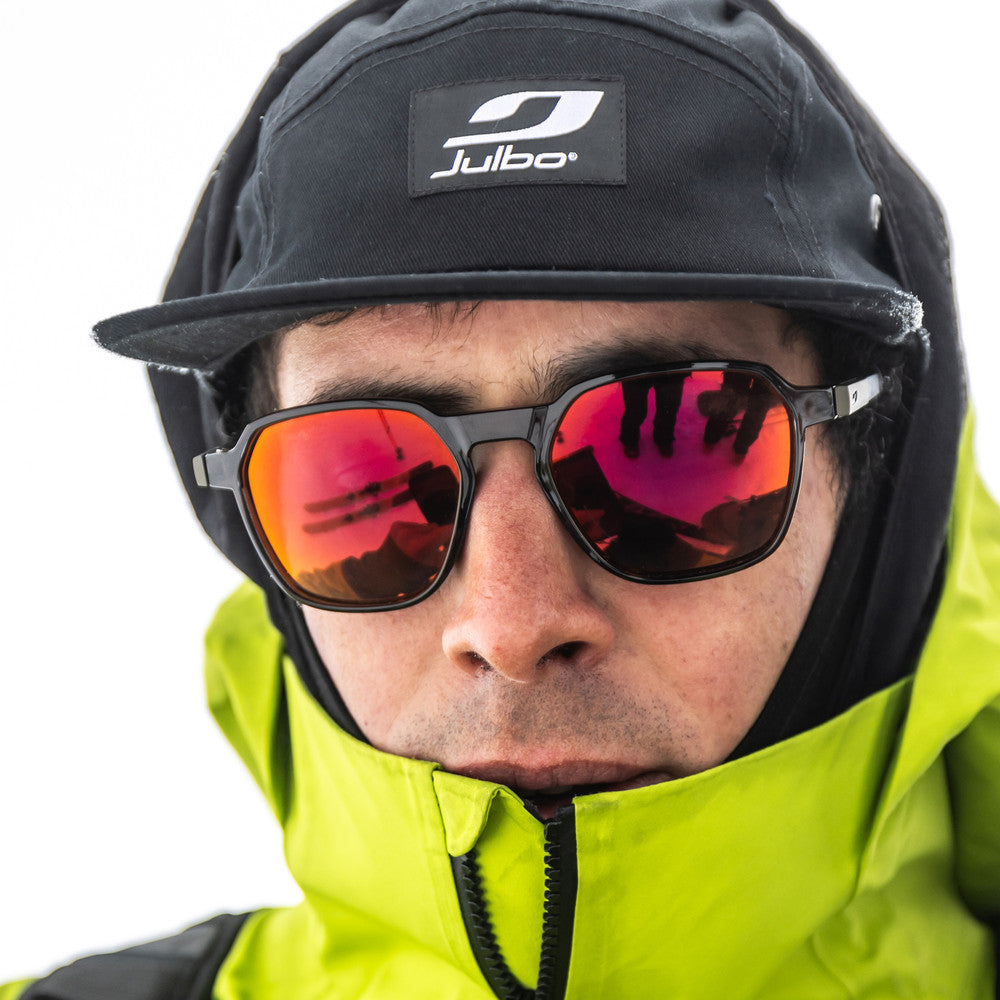 Julbo Drive Sportbrille – Schwarz / Dunkelgrün – Spectron 3 – Detailansicht