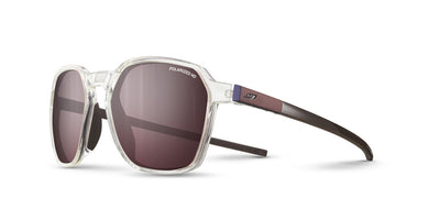 Julbo Drive Sportbrille – Kristall / Schimmernd / Dunkelbraun – Spectron HD 3 Polarized – Frontansicht