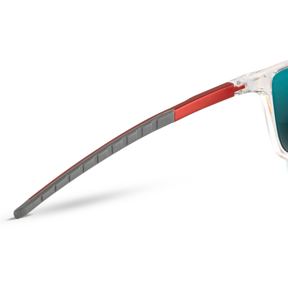 Julbo Compass Sportbrille – Kristall / Rot – Spectron 3 – Seitenansicht